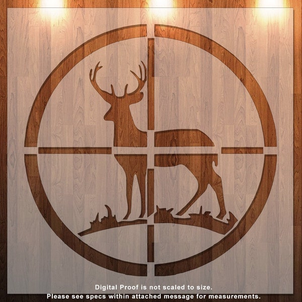 Deer, Deer Hunt, Deer Season, Stencil, Durable, Reusable.