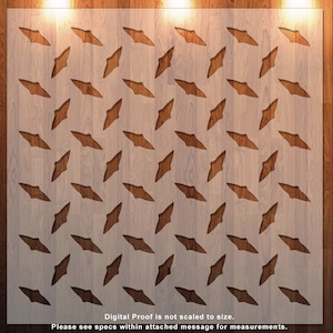 Diamond Plate Pattern (Large) Clear Stencil, Durable, Reusable .007 Mil