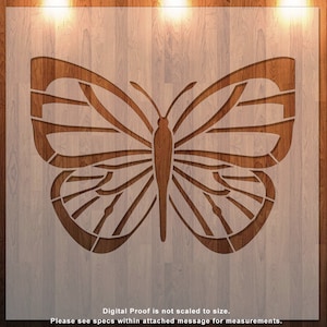 Butterfly, Insect, Cutout Clear Stencil, Durable, Reusable .007 Mil