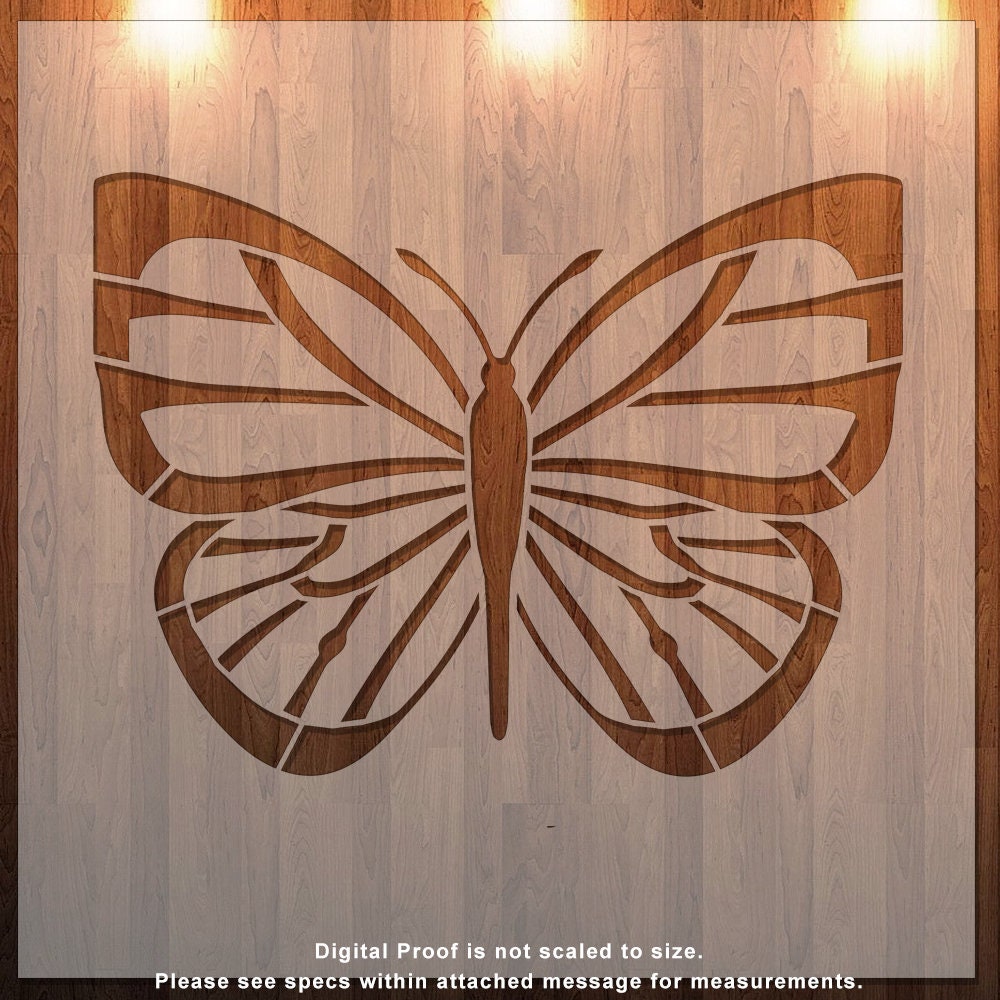 Butterfly Stencil, Reusable Mylar Craft Stencil for Painting, 389