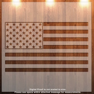 American Flag, Flag, USA, Stencil, Durable, Reusable *