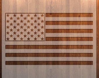 American Flag, Flag, USA, Stencil, Durable, Reusable *