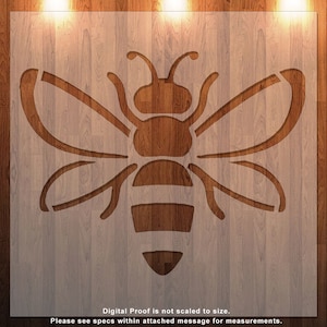 Bee, Bee Stencil, Bee Cutout, Insect Stencil, Durable, Reusable.