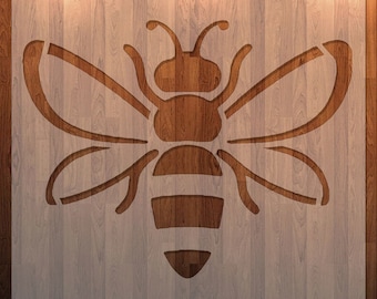 Bee, Bee Stencil, Bee Cutout, Insect Stencil, Durable, Reusable.