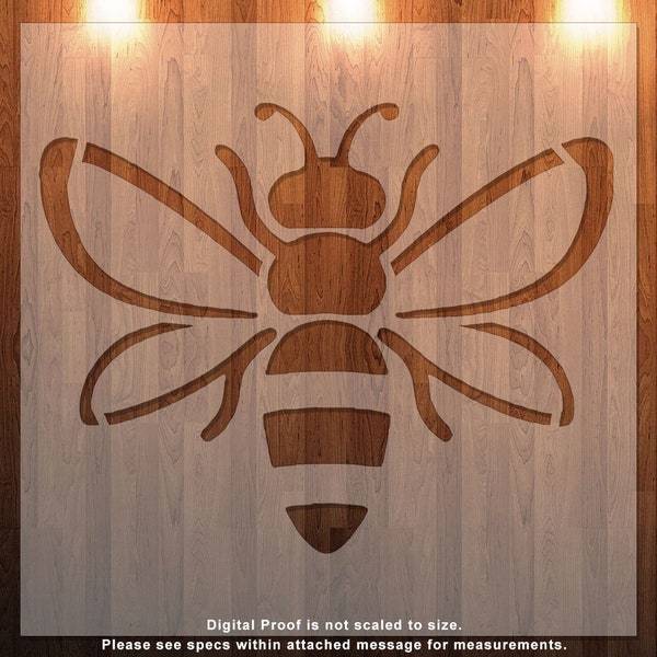 Bee, Bee Stencil, Bee Cutout, Insect Stencil, Durable, Reusable.