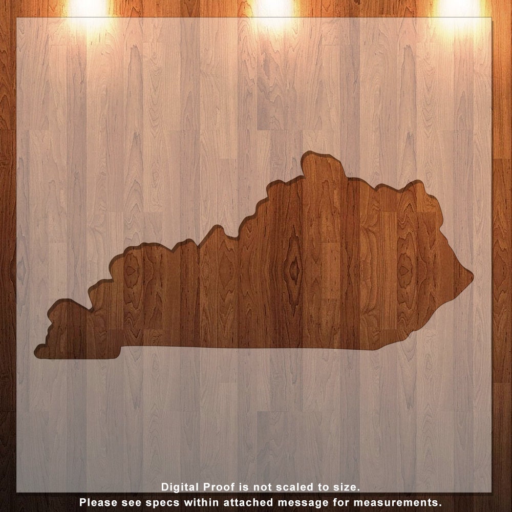 Kentucky KY Kentucky Stencil KY Stencil Cutout Stencil Etsy