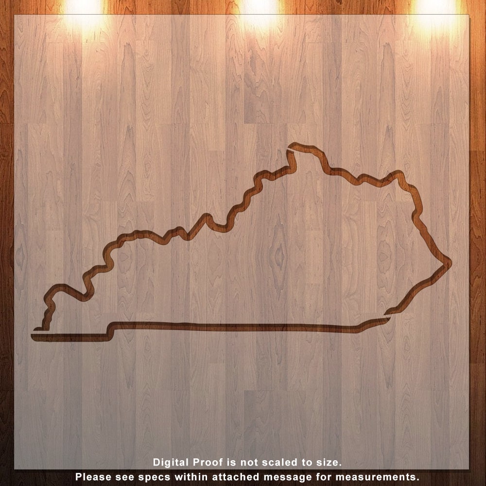 Kentucky KY Kentucky Stencil KY Stencil Outline Stencil | Etsy