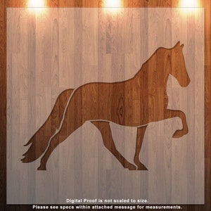 Horse, Farm Animal Clear Stencil, Durable, Reusable .007 Mil