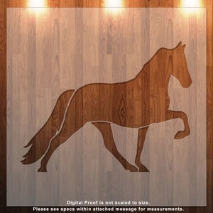 Horse, Farm Animal Clear Stencil, Durable, Reusable .007 Mil