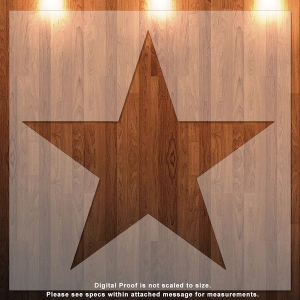 Star Stencil, Durable, Reusable *