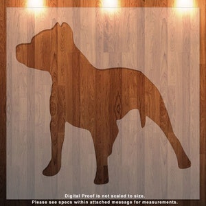 Pitbull Stencil, Dog, Puppy, Pup, Stencil, Durable, Reusable.