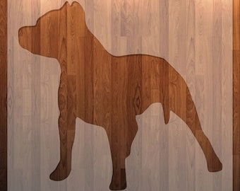 Dog Pitbull 783-963 Stencil - Etsy Canada