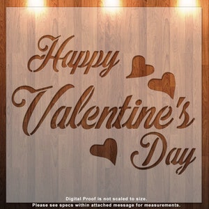 Happy Valentines Day,  Valentines Day, Stencil, Durable, Reusable