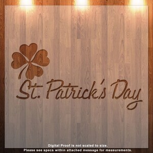 St Patrick&#39;s Day, Shamock, Stencil, Cookie Stencil, Durable, Reusable