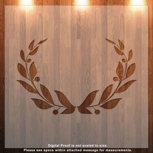 Leaf Border, Wreath, Frame, Stencil  Durable, Reusable