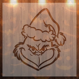 Christmas, Stencil, Tattoo, Face Stencil, Durable, Reusable (square)*