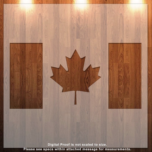 Canada Flag, Flag, Canadian, The Maple Leaf, Stencil, Durable, Reusable *