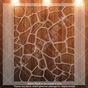 Giraffe Pattern, Giraffe Print, Stencil, Pattern, Durable, Reusable *