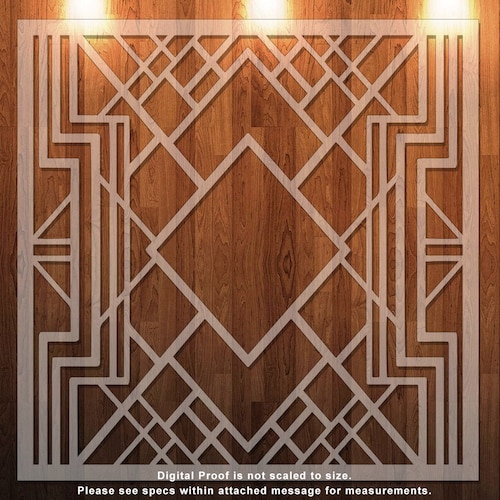 Mini Art Deco Stencil - Etsy