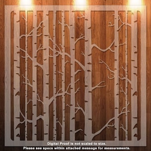 Tree Pattern, Stencil, Tree, Stencil, Durable, Reusable *