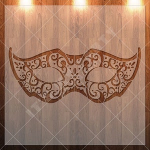 Mask, Mardi Gras, Stencil, Durable, Reusable