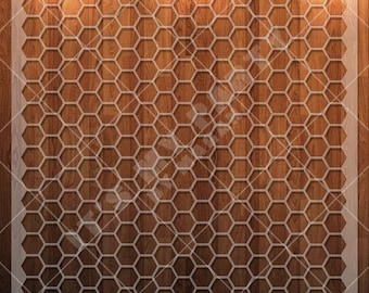 Honeycomb Stencil - Small, Hexagon, Bee, Honey, Pattern Stencil, Stencil, Durable, Reusable *