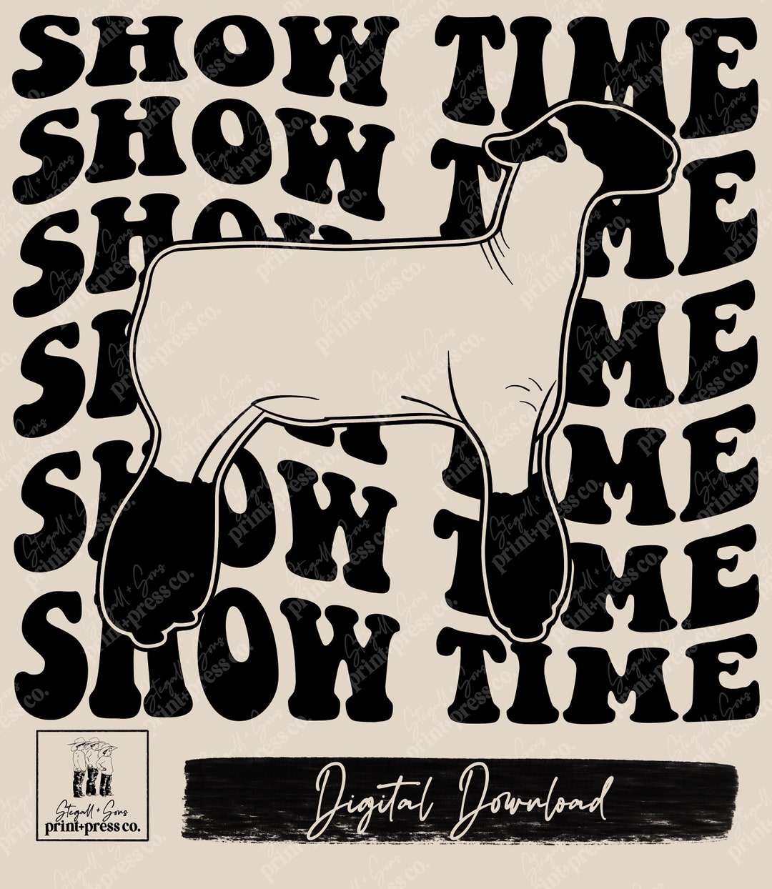 Show Time Lamb Show Show Lamb FFA 4-H Sheep Show Ring - Etsy