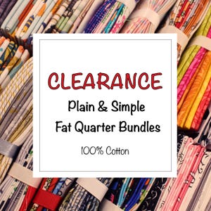 Fat Quarter Bundle Clearance - Glitter foil, plain colours, simple patterns, dots, leaves and royal celebration cotton fabrics.