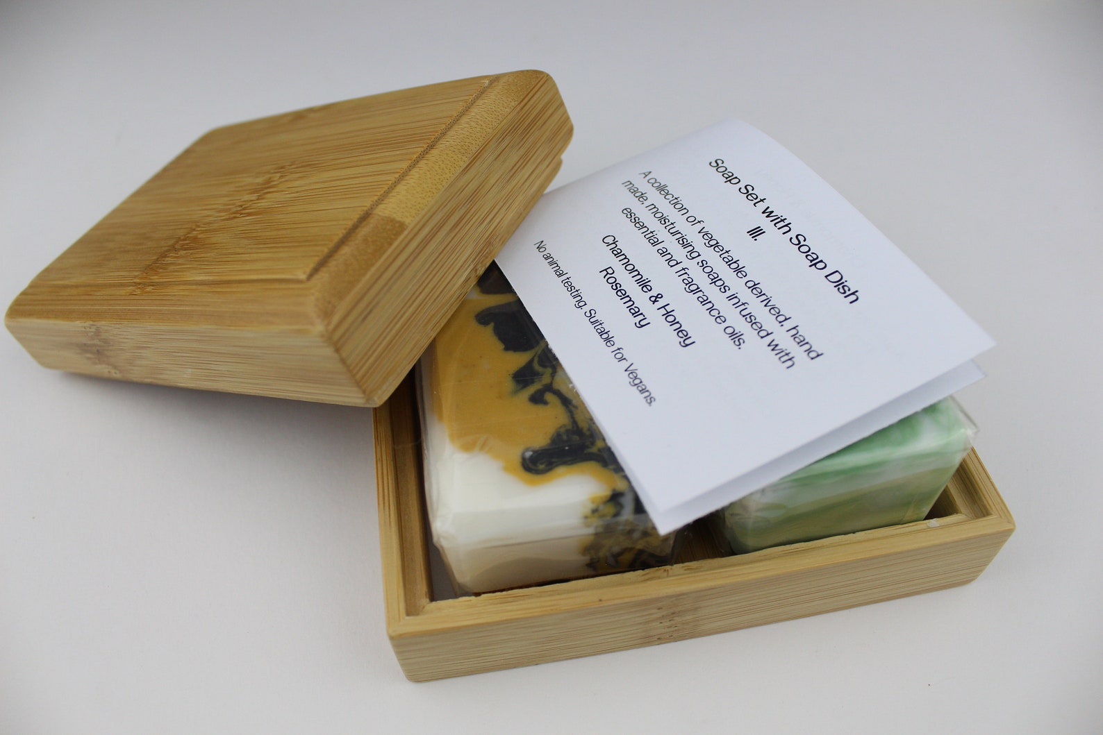 Handmade Soap & Bamboo Soap Dish Soap Gift Box Soap Set Etsy