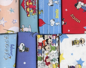 Snoopy Zirkus Baumwollstoff: Peanuts Quilting & Crafts