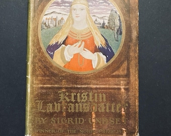 1937 - Kristin Lavransdatter - Undset - Nobel Prize Edition