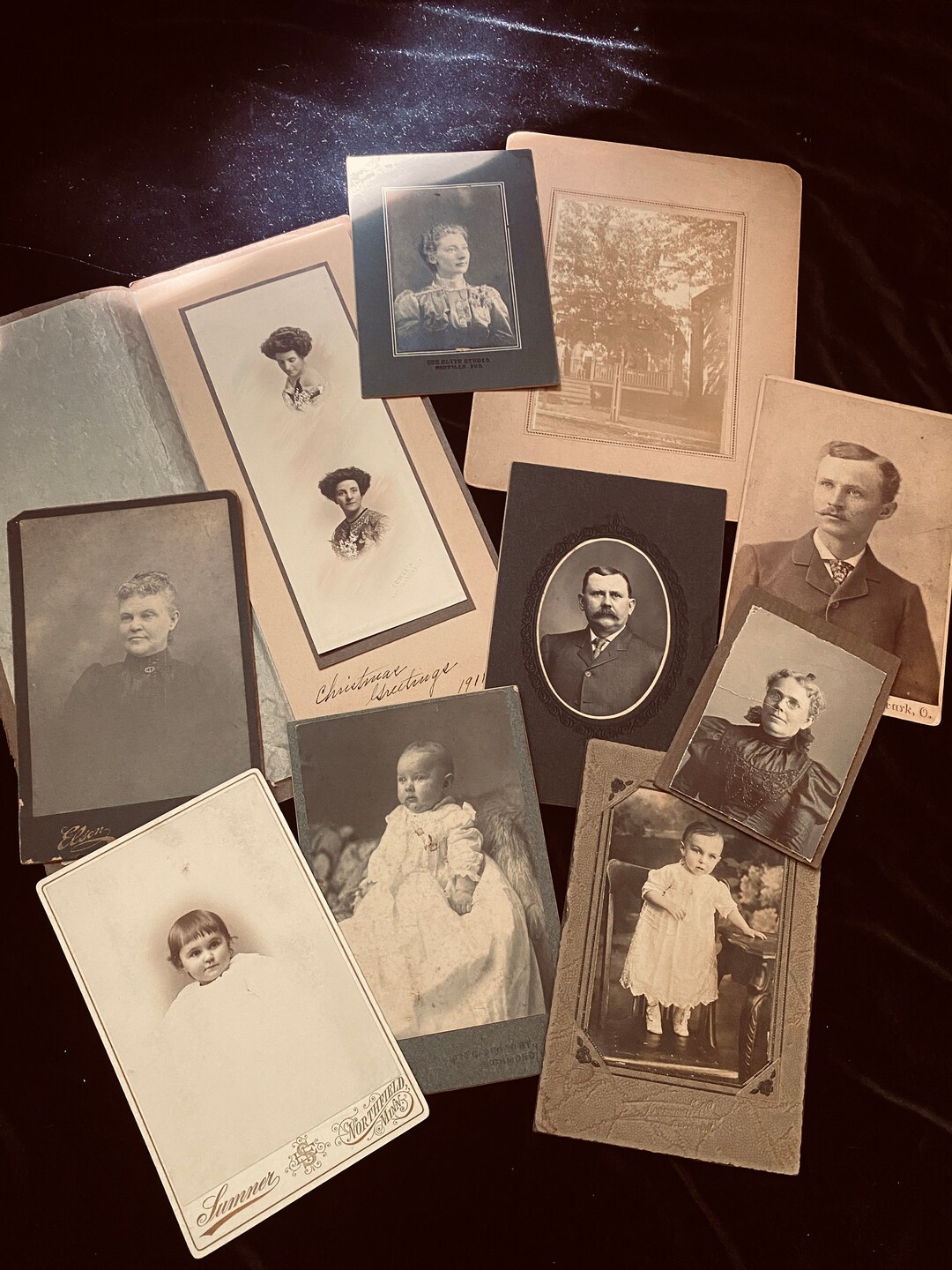 Antique Cards Lot of 10 Victorian Photos Late Etsy