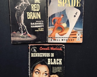 1944-61 - Vintage PB Mystery Lot - Hammett/Woolrich - Lot Of 3