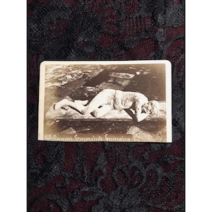 Rare Antique CDV - Pompeii Mummy - Carte de Visite - Archeology