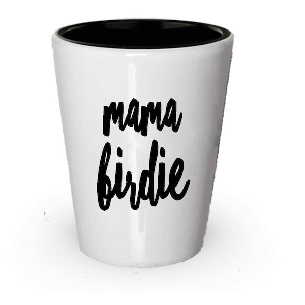 Mama Birdie Shot Glass , Ceramic Kitchenware For Gifts , Christmas Present , Birthday Gift