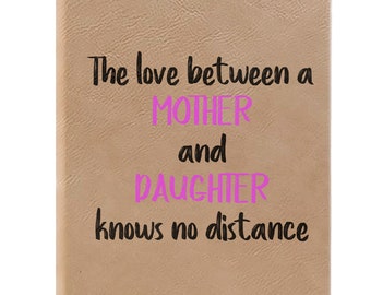 Mother And Daughter Notebook, Journal Gift Idea, Ruled Line Pages, Gift Idea, Gratitude Journal, Memory Book, Leatherette Journal