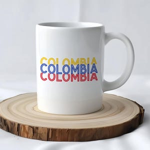 Colombia Mug, Coffee Mug, Colombia Gift Idea, Coffee Cup, Gift for Colombia Lover