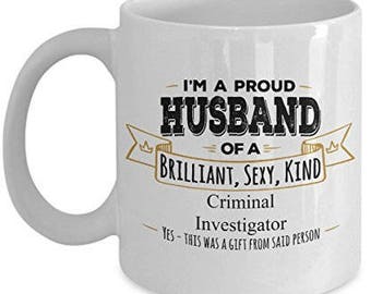 Criminal Investigator Mug, Criminal Investigator Gift, Husband Coffee Mug,Birthday Gift