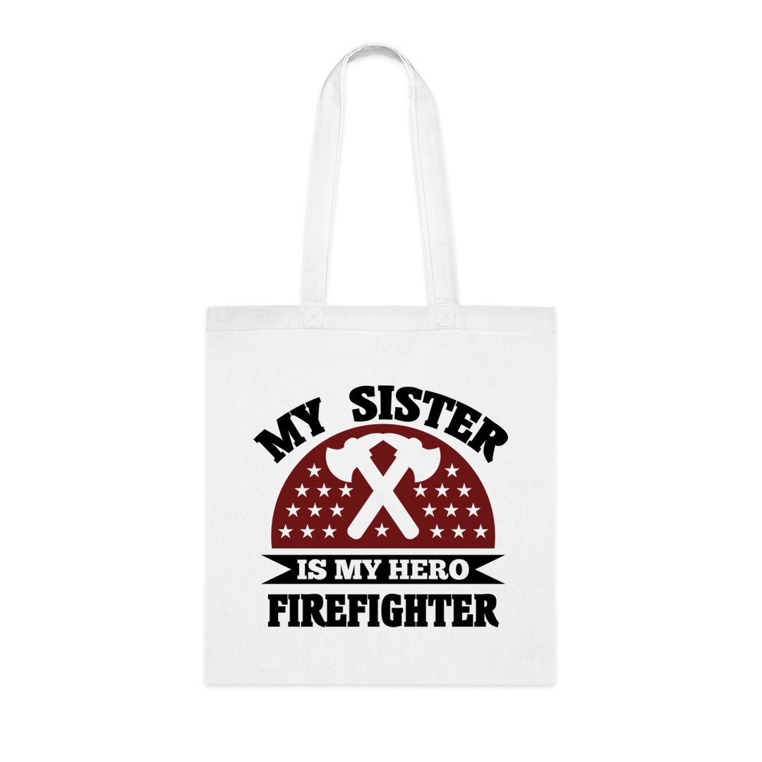 My Sister is My Hero Tote Bag, Sister Tote Bag, Sister Birthday Gift