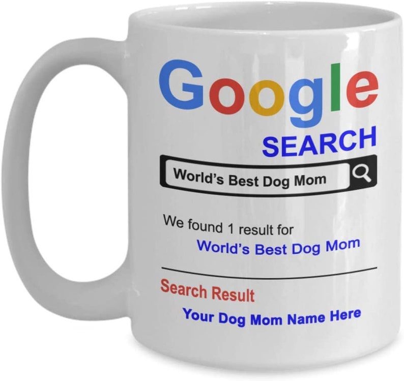 Personalized World's Best Dog Mom Coffee Mug Etsy
