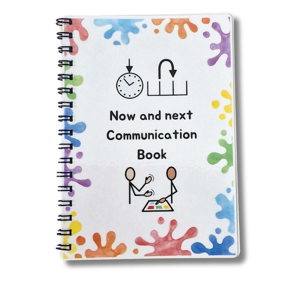 Now and Next Communication book - Visual Communication, Autism SEN, now and next PECs