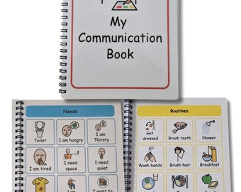 My Communication book - Visual Communication, Autism SEN, now and next PECs