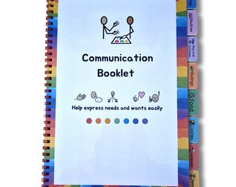 My Communication book - Visual Communication, Autism SEN, now and next PECs