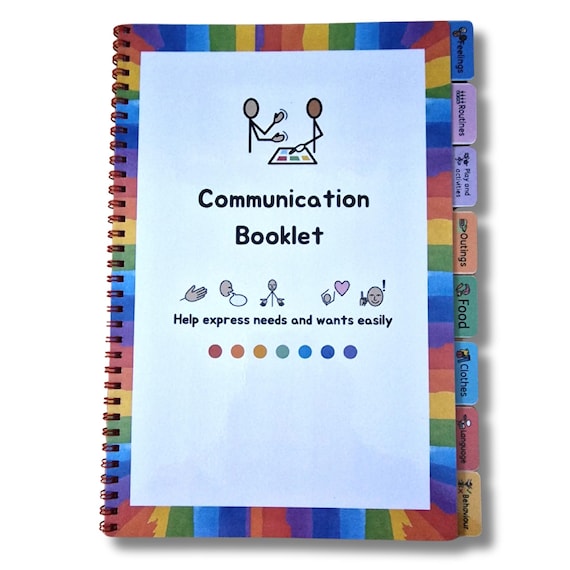 My Communication book - Visual Communication, Autism SEN, now and next PECs