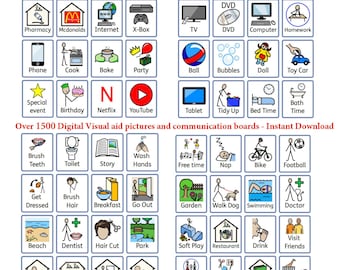 Ultimate communication digital download - over 1500 PECs pictures and many communication boards -Autism, SEN, Now and next, Visual aid