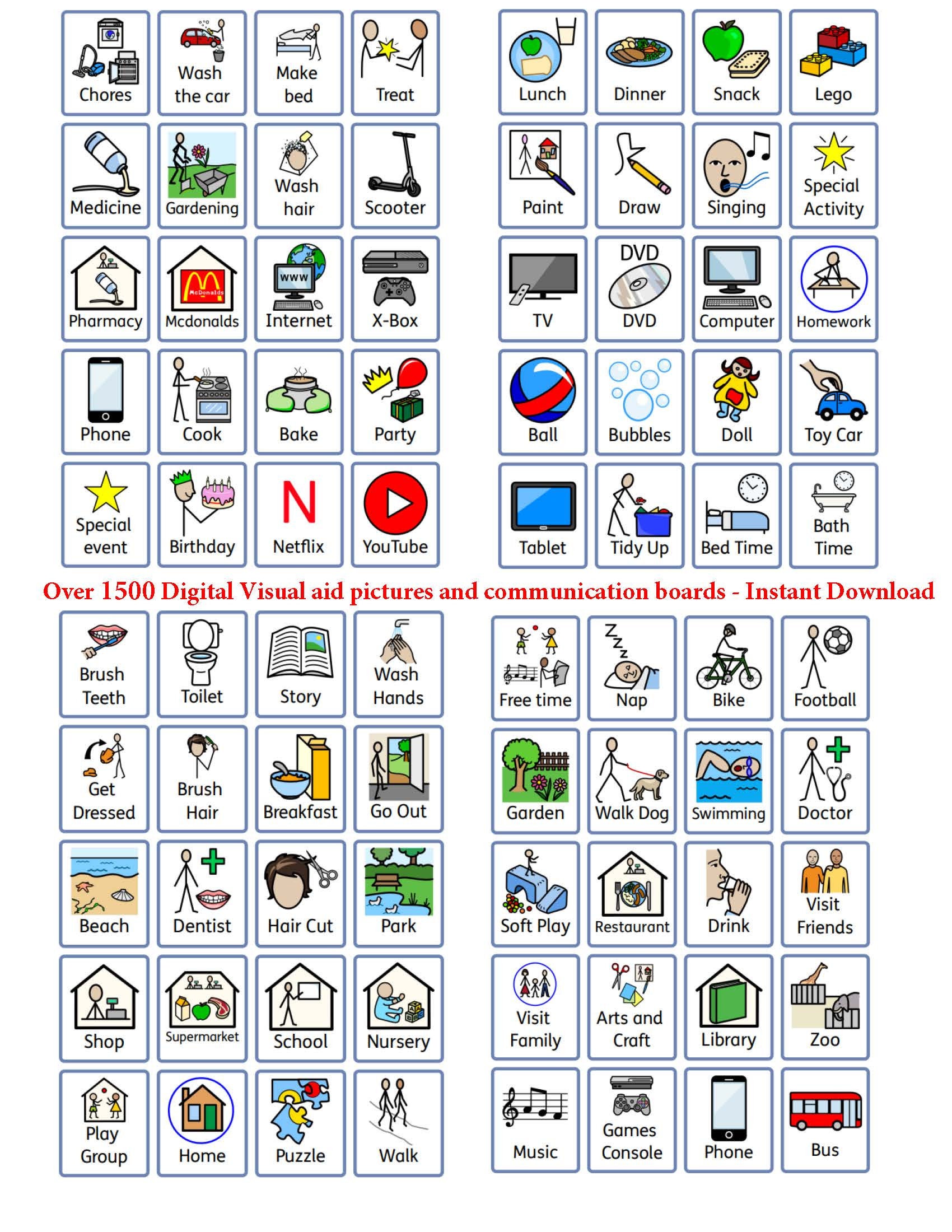 Ultimate Communication Digital Download Over 1500 Pecs Pictures and