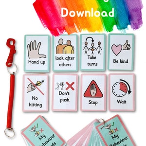 Behaviour Flashcards - Instant Download