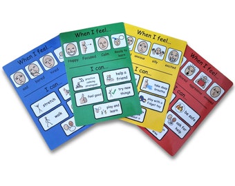 Zones of Regulation Poster - Digitaler Download - Autismus, Verhalten, visuelle Kommunikation