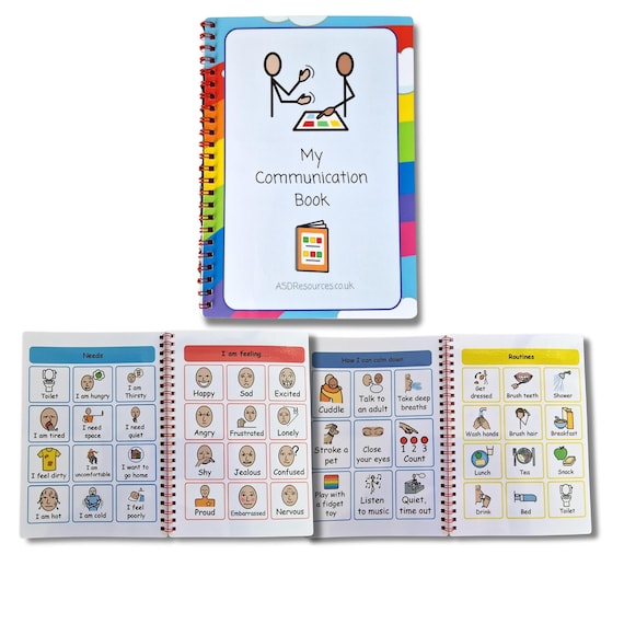 My Communication book - Visual Communication, Autism SEN, now and next PECs