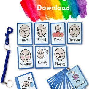 Emotions Flashcards - Instant Download